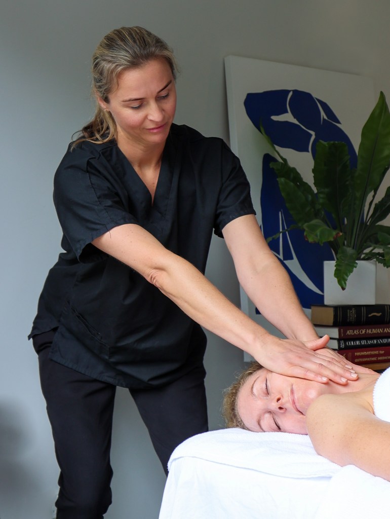 The Osteo facialist Philppa Pownall Auckland | facial massage brand photoshoot by Good CX