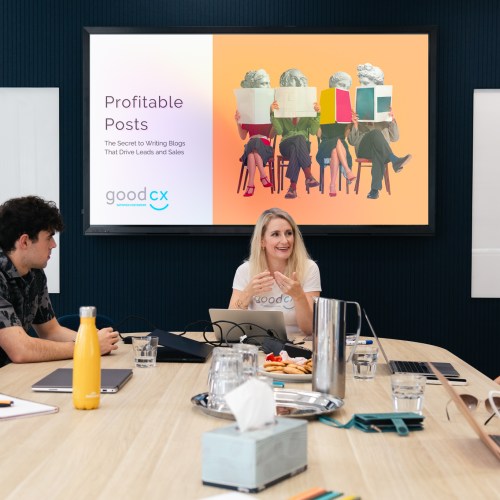 Profitable Posts Workshop Clients and Interns Good CX business blog course