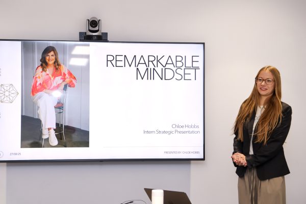 Chloe Hobbs represents Remarkable Mindset in the Good CX case competition