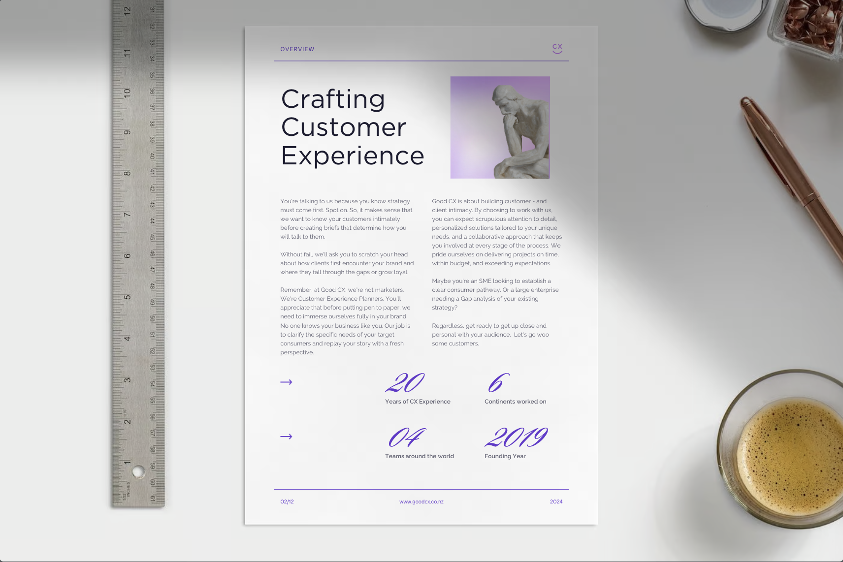 Customer experience strategy overview document — Crafting Customer Experience guide by Good CX New Zealand