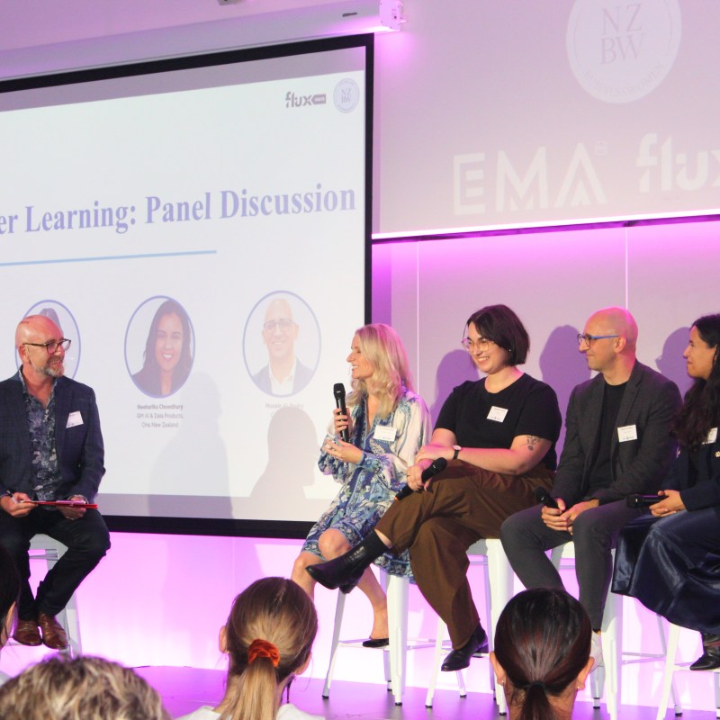 Leading through AI uncertainty at the EMA AI Made Easy 2025 panel event, Auckland